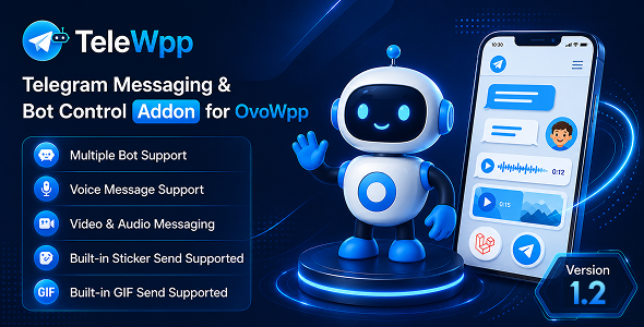 TeleWpp - Telegram Messaging & Bot Control Addon for OvoWpp